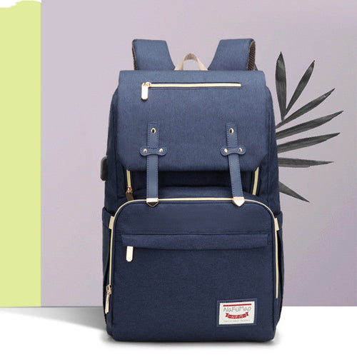 ALLFASHIONâ„?â€?MommyPro Oxford Diaper Backpack