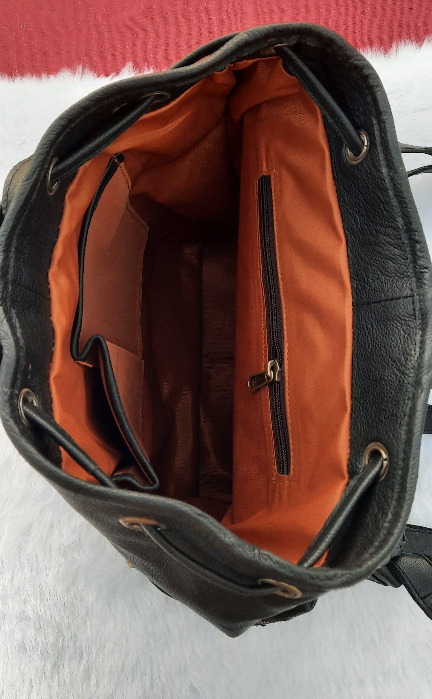 Leather Backpack â€?Handmade 15.5 Inch Unisex Backpack.