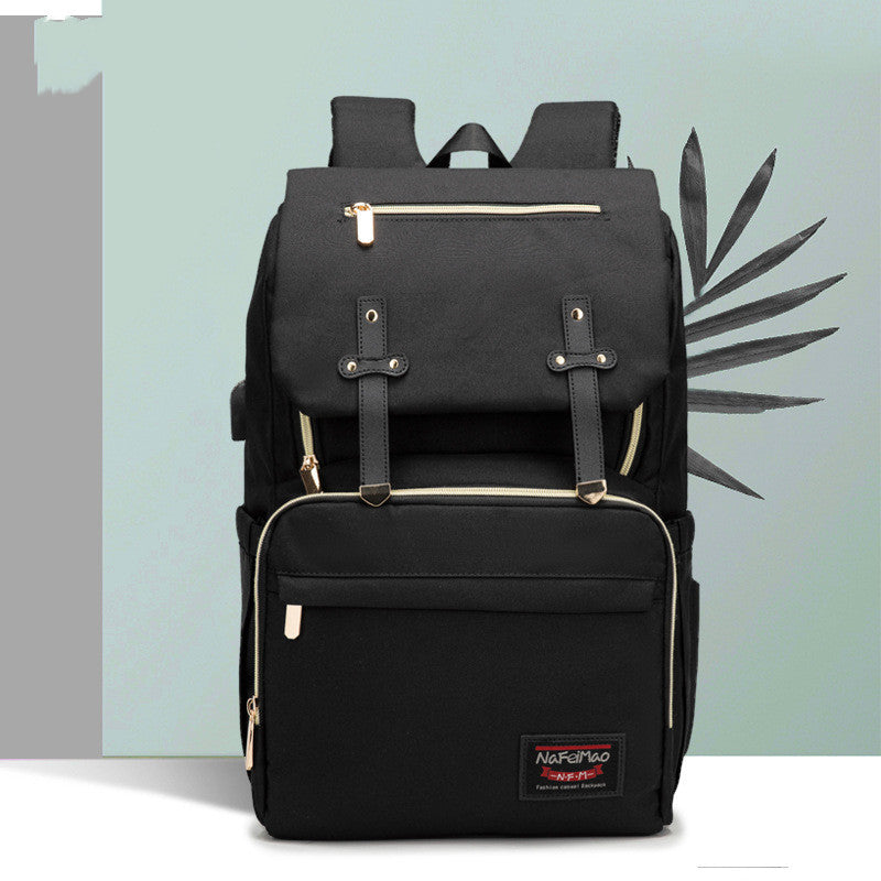 ALLFASHIONâ„?â€?MommyPro Oxford Diaper Backpack